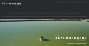 Screenshot of the website for the Anthropocene Project, an initiative born from the documentary "ANTHROPOCENE: The Human Epoch"