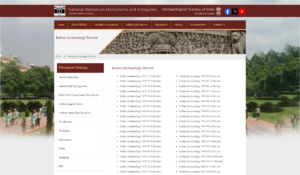 Screenshot of the website for the Indian Archaeology Review.